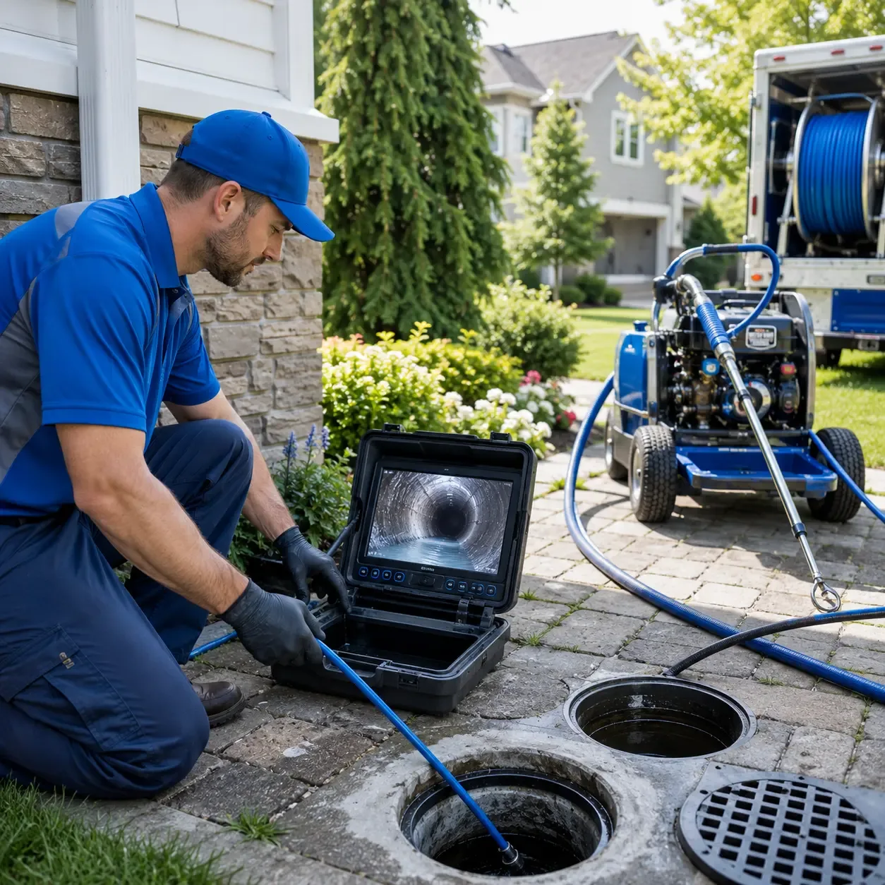 Outdoor drain cleaning professionals serving Athens, PA