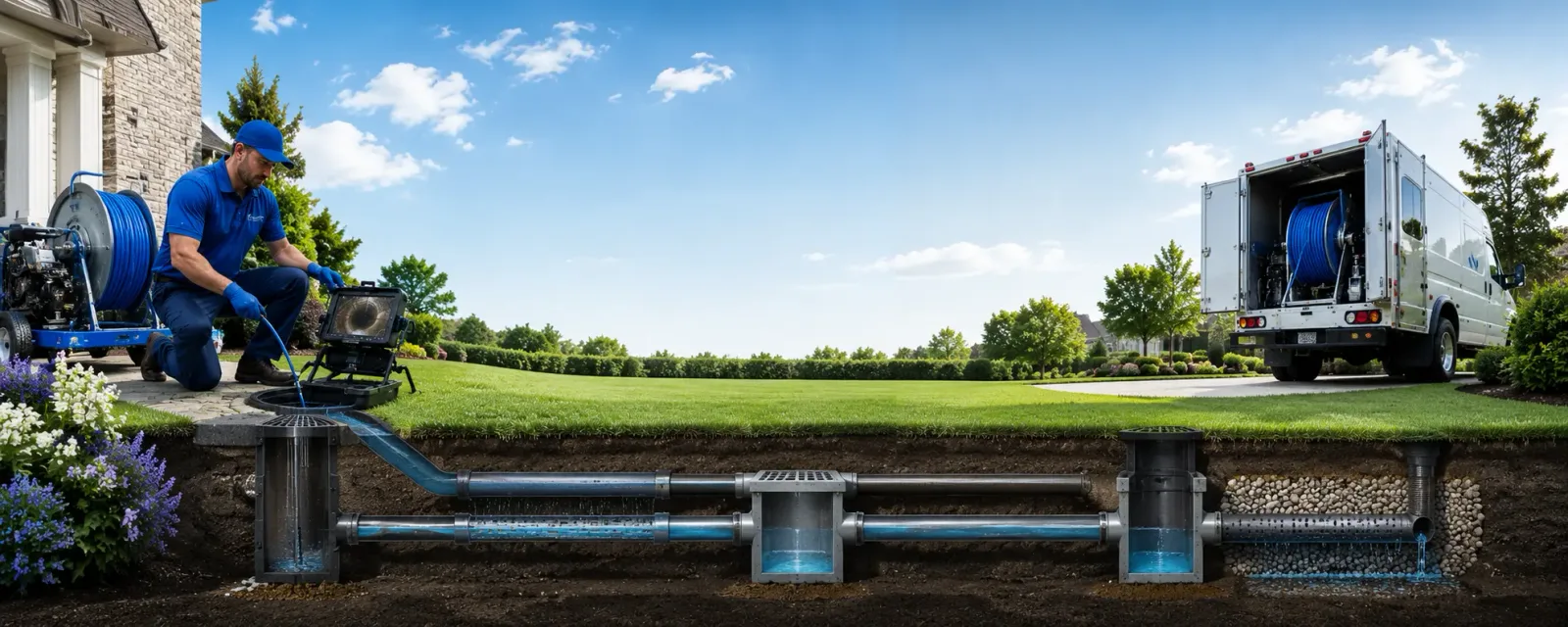 Outdoor drain cleaning information for Athens, PA